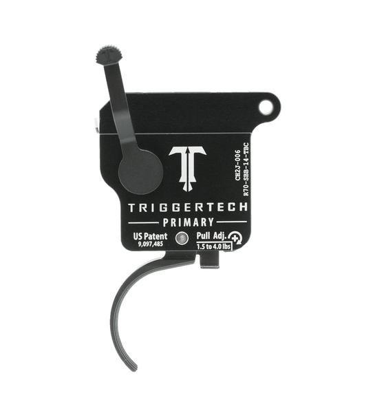 TriggerTech Rem 700 Primary Curved Trigger Single Stage Black/Black - Precision Shot Firearms