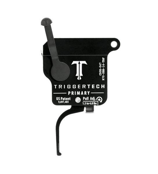 TriggerTech Rem 700 Primary Flat Trigger Single Stage Black/Black - Precision Shot Firearms