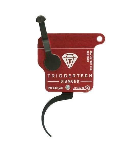TriggerTech Rem Clone (NO BOLT STOP) Black Diamond Pro Trigger Single Stage Adjustable Black/Red - Precision Shot Firearms