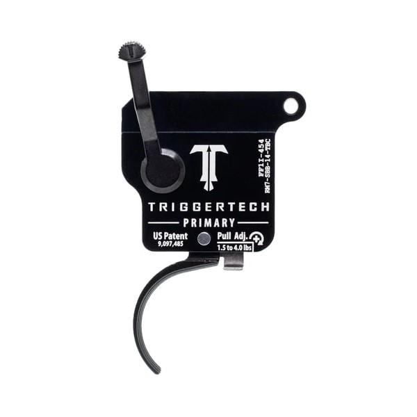Triggertech Rem Model 7 Primary Single Stage Trigger 1.5-4 lbs Curved Black - Precision Shot Firearms