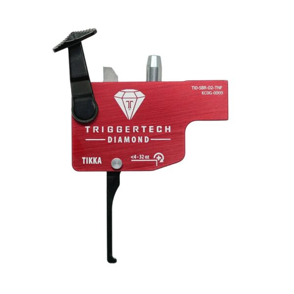 TriggerTech Tikka Diamond Trigger 4-32 oz Flat RH Black - Precision Shot Firearms