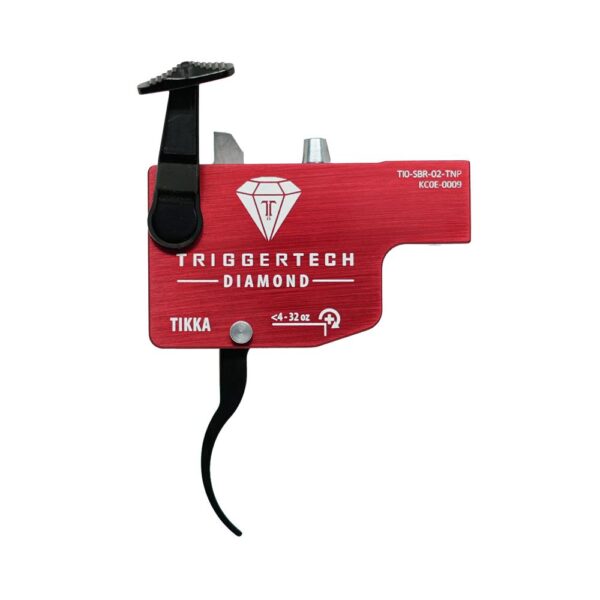 TriggerTech Tikka Diamond Trigger 4-32 oz Curved RH Black - Precision Shot Firearms