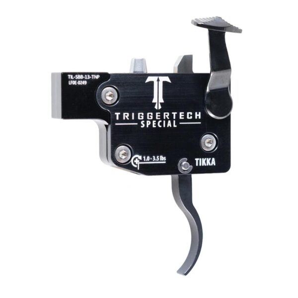 TriggerTech Special Tikka Rifle Trigger 1-3.5 lbs Curved LH Black - Precision Shot Firearms