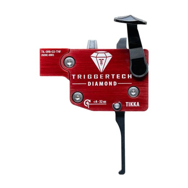 TriggerTech Tikka Diamond Trigger 4-32 oz Flat LH Black - Precision Shot Firearms