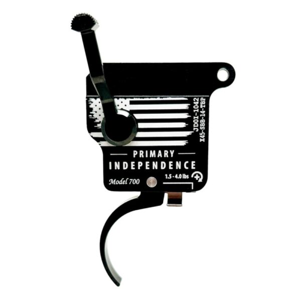 TriggerTech Rem700 Primary Independence Day Trigger Curved 1.5 - 4.0 lbs Black - Precision Shot Firearms