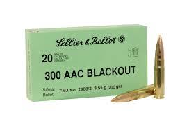 Sellier-Bellot Subsonic Rifle Ammunition .300 Blackout 200 gr FMJ 1060 fps 20/ct - Precision Shot Firearms