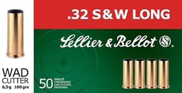 Sellier & Bellot Pistol & Revolver Ammo .32 S&W Long 100 gr WC 50/box - Precision Shot Firearms