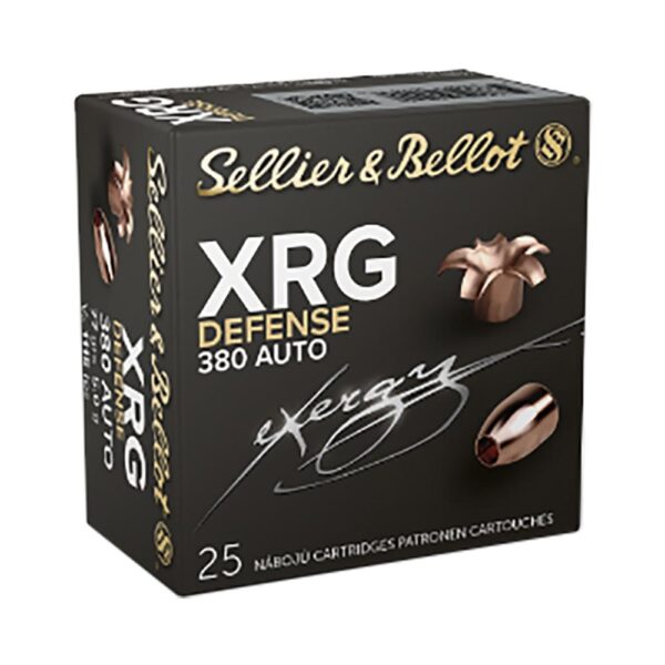 Sellier & Bellot XRG Defense Handgun Ammuntion 380 ACP 77gr HP 1115 fps 25/ct - Precision Shot Firearms