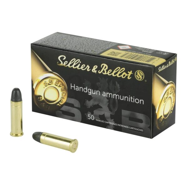 Sellier & Bellot Pistol & Revolver Ammo .38 Special 158 gr LRN 50/Box - Precision Shot Firearms