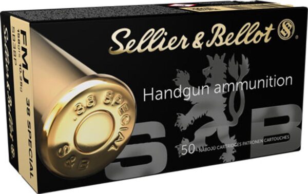 Sellier & Bellot Pistol & Revolver Ammo .38 Special 158 gr FMJ 50/Box - Precision Shot Firearms
