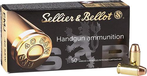 Sellier & Bellot Pistol & Revolver Ammo .40 S&W 180 gr FMJ 50/Box - Precision Shot Firearms