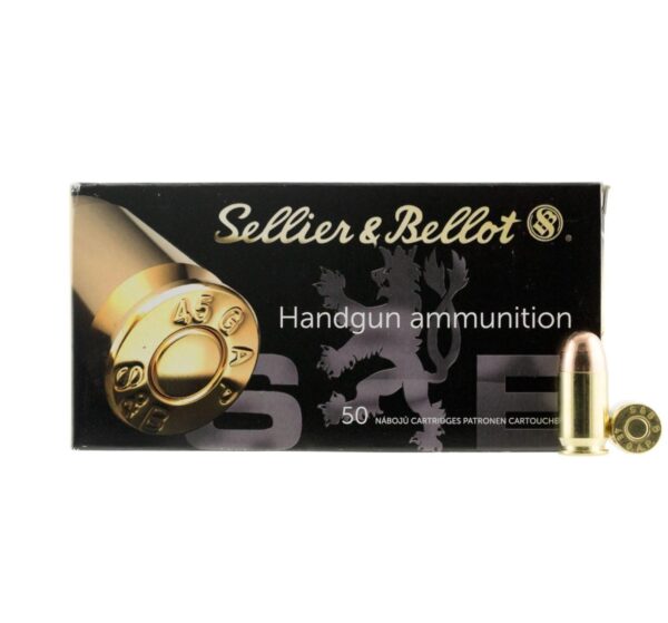 Sellier & Bellot Pistol & Revolver Ammo .45 Gap 230 gr FMJ 50/Box - Precision Shot Firearms