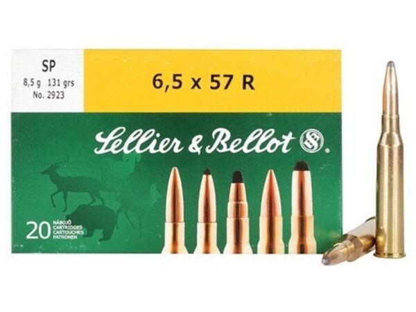 AMMO 6.5 X 57 R-SP 131 GR 20/BOX - Precision Shot Firearms