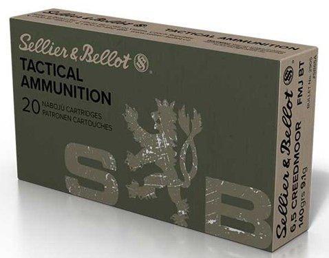 Sellier & Bellot Tactical Rifle Ammunition 6.5 Creedmoor 140 gr FMJBT 2657 Fps 20/ct - Precision Shot Firearms