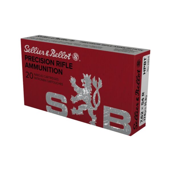 Sellier & Bellot Rifle Bullets 7.62x54R Match 174 gr HPBT 2585 fps 20/ct - Precision Shot Firearms