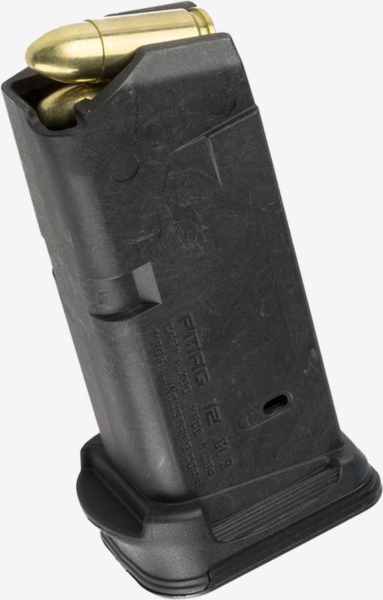 Magpul MAG674BLK PMAG 12 GL9 Rifle Magazine Black For Glock Model 26 9mm Luger 12/rd - Precision Shot Firearms