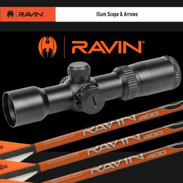 Ravin R29X Crossbow Package with Illum Scope & Arrows Draw Handle Black - Precision Shot Firearms