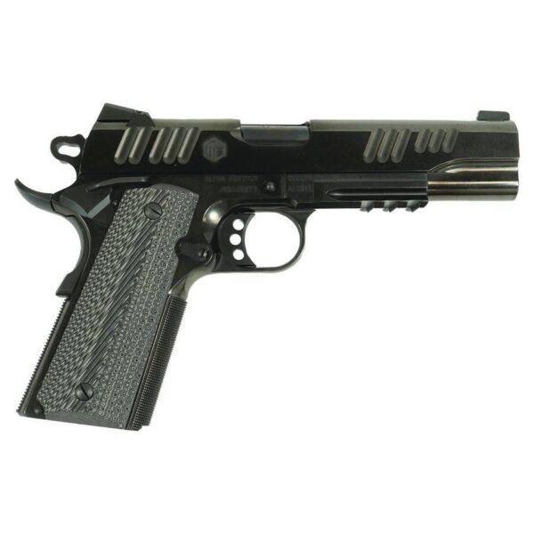 Alpha Foxtrot AF1911 70 Series Handgun .45 ACP 8rd Magazine 5" Barrel Black Novak Sights Polished Finish - Precision Shot Firearms