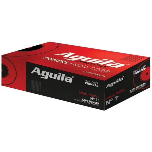 Aguila Small Pistol Primers No. 1 -1/2 1000/ct (Box) - Precision Shot Firearms
