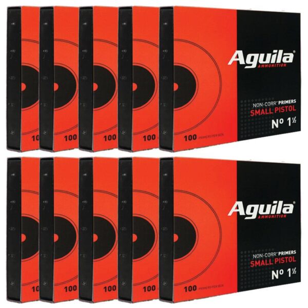Aguila Small Pistol Primers No. 1 -1/2 1000/ct (Box) - Precision Shot Firearms