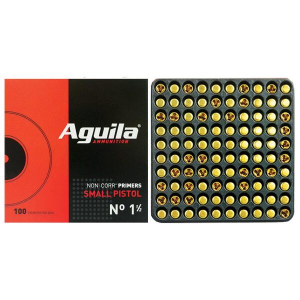 Aguila Small Pistol Primers No. 1 -1/2 1000/ct (Box) - Precision Shot Firearms