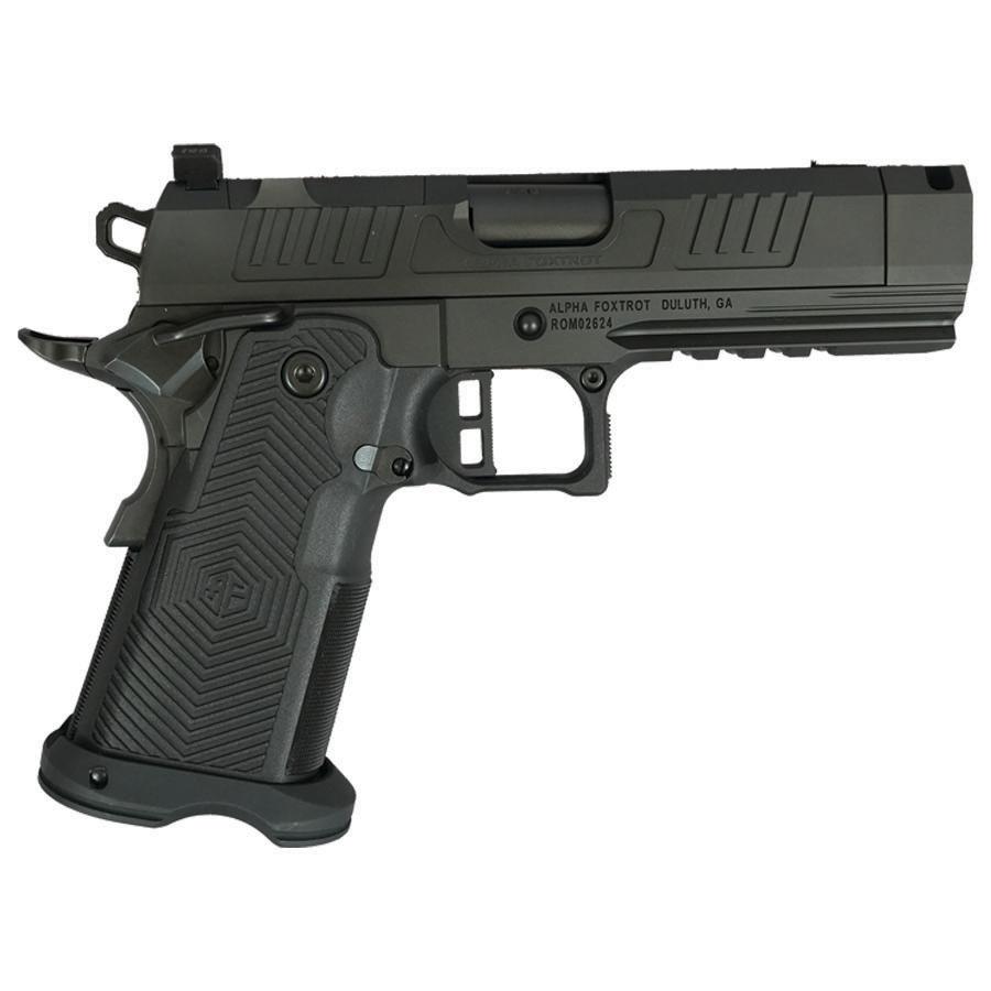 Alpha Foxtrot AF1911-Romulus Handgun 9mm Luger 17rd (1) & 20rd (1) Magazine 3.5" Compensated Threaded Barrel Black RMSC Cut - Precision Shot Firearms