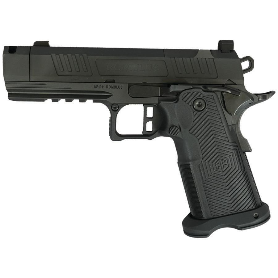 Alpha Foxtrot AF1911-Romulus Handgun 9mm Luger 17rd (1) & 20rd (1) Magazine 3.5" Compensated Threaded Barrel Black RMSC Cut - Precision Shot Firearms