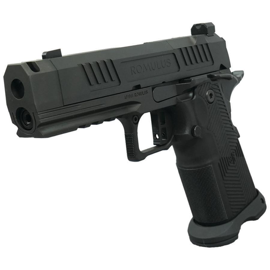 Alpha Foxtrot AF1911-Romulus Handgun 9mm Luger 17rd (1) & 20rd (1) Magazine 3.5" Compensated Threaded Barrel Black RMSC Cut - Precision Shot Firearms