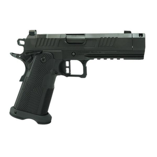 Alpha Foxtrot AF1911-Romulus Handgun 9mm Luger 17rd (1) and 20rd (1) Magazines 4.25" Compensated Threaded Barrel Black RMSc Cut - Precision Shot Firearms