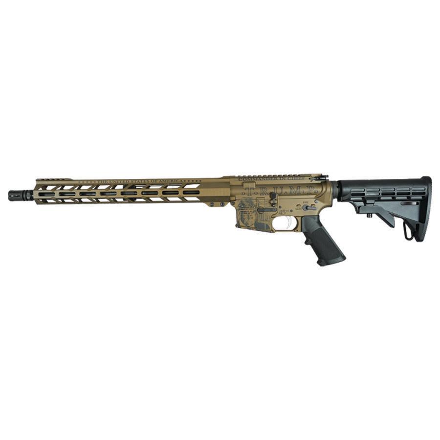 Anderson AM15 Utility Trump "Commander-in-Chief" Bronze Rifle 5.56mm 30rd Magazine 16" Barrel w/15" M-LOK Handguard - Precision Shot Firearms