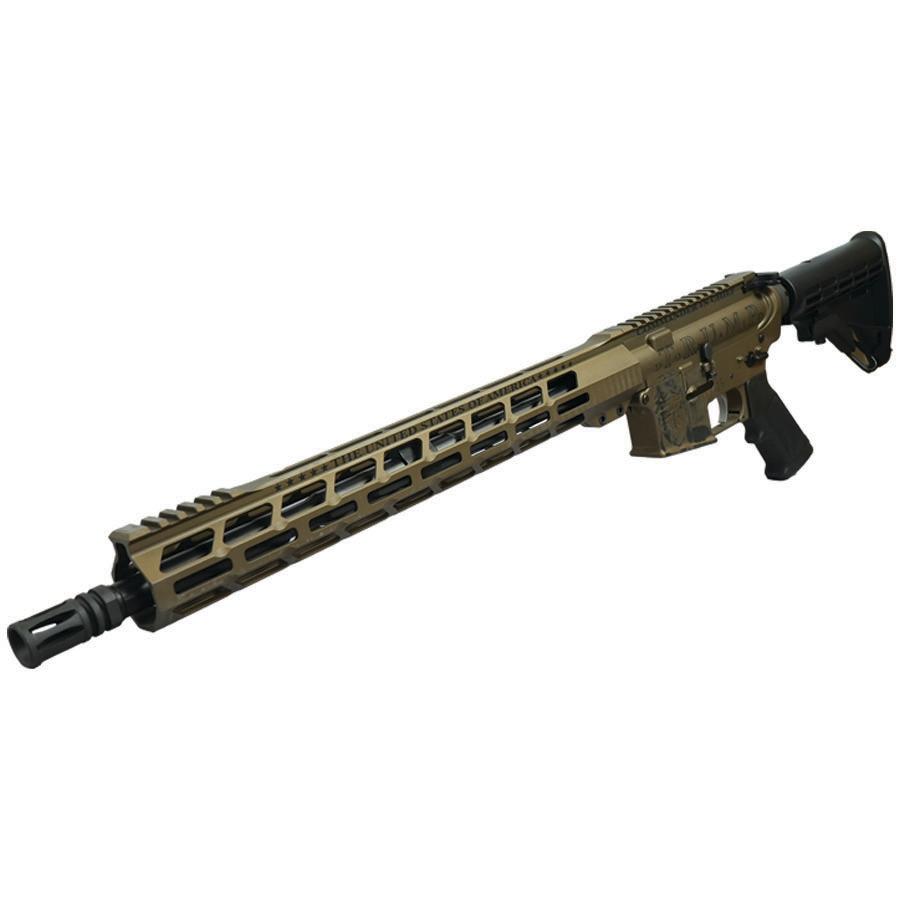 Anderson AM15 Utility Trump "Commander-in-Chief" Bronze Rifle 5.56mm 30rd Magazine 16" Barrel w/15" M-LOK Handguard - Precision Shot Firearms