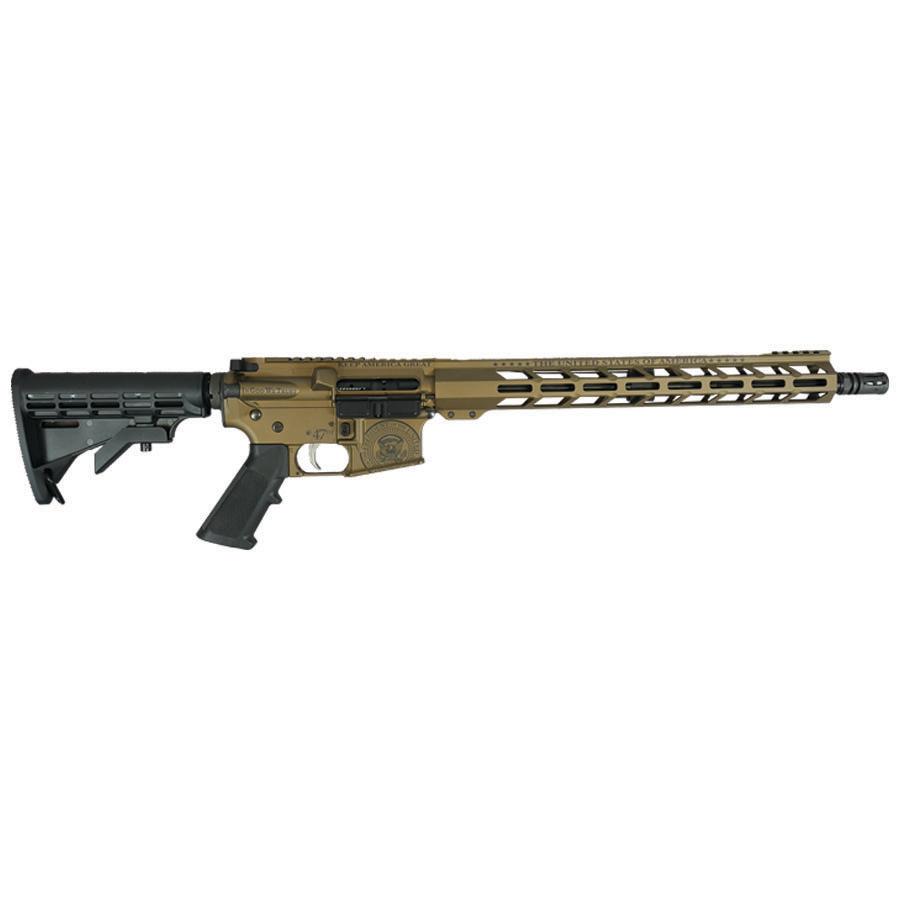 Anderson AM15 Utility Trump "Commander-in-Chief" Bronze Rifle 5.56mm 30rd Magazine 16" Barrel w/15" M-LOK Handguard - Precision Shot Firearms