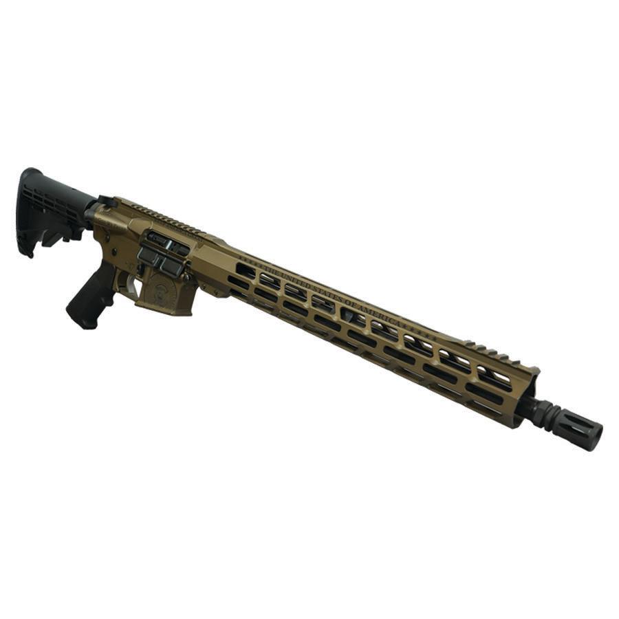 Anderson AM15 Utility Trump "Commander-in-Chief" Bronze Rifle 5.56mm 30rd Magazine 16" Barrel w/15" M-LOK Handguard - Precision Shot Firearms