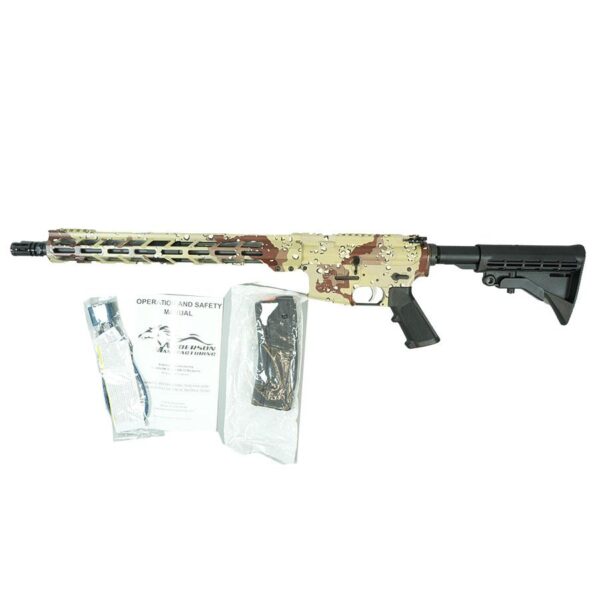 Anderson Chocolate Chip Camo AM-15 Utility Rifle 5.56mm 30rd Magazine 16" Barrel 15" MLOK Handguard - Precision Shot Firearms