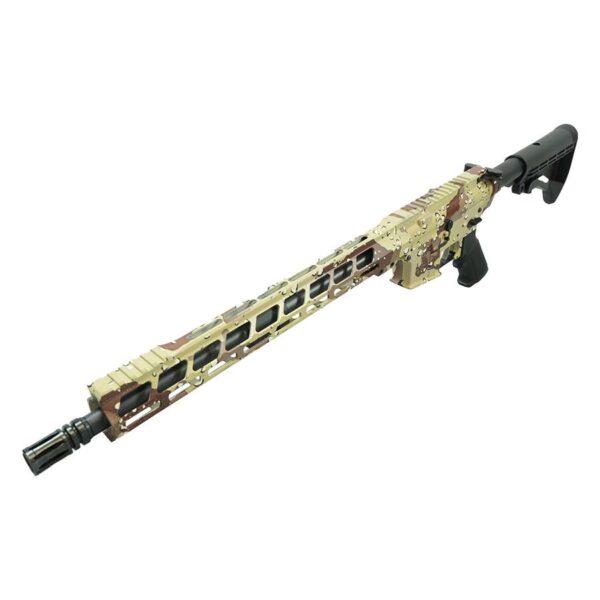 Anderson Chocolate Chip Camo AM-15 Utility Rifle 5.56mm 30rd Magazine 16" Barrel 15" MLOK Handguard - Precision Shot Firearms