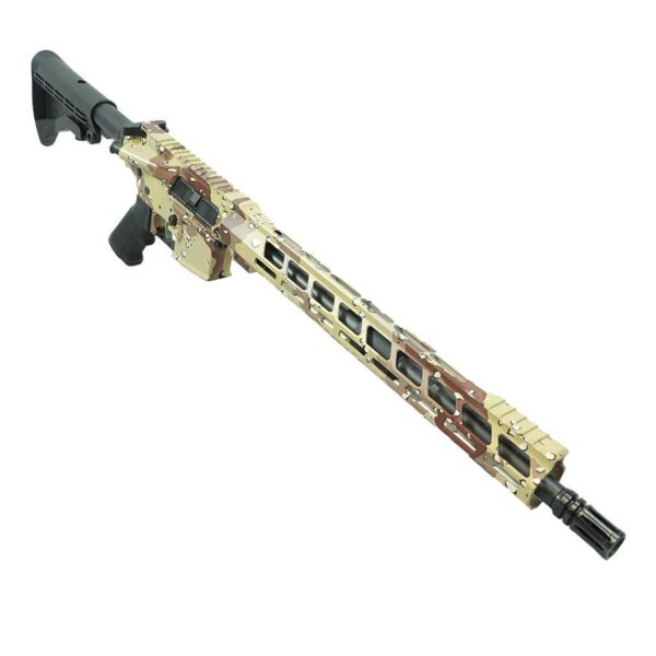 Anderson Chocolate Chip Camo AM-15 Utility Rifle 5.56mm 30rd Magazine 16" Barrel 15" MLOK Handguard - Precision Shot Firearms