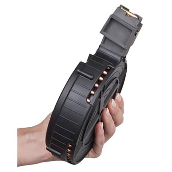 ATI German Sports Rotary Rifle Magazine Drum Ruger 10/22 .22 LR Black Polymer 110/rd - Precision Shot Firearms