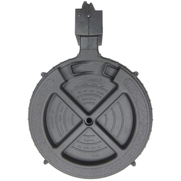 ATI German Sports Rotary Rifle Magazine Drum Ruger 10/22 .22 LR Black Polymer 110/rd - Precision Shot Firearms