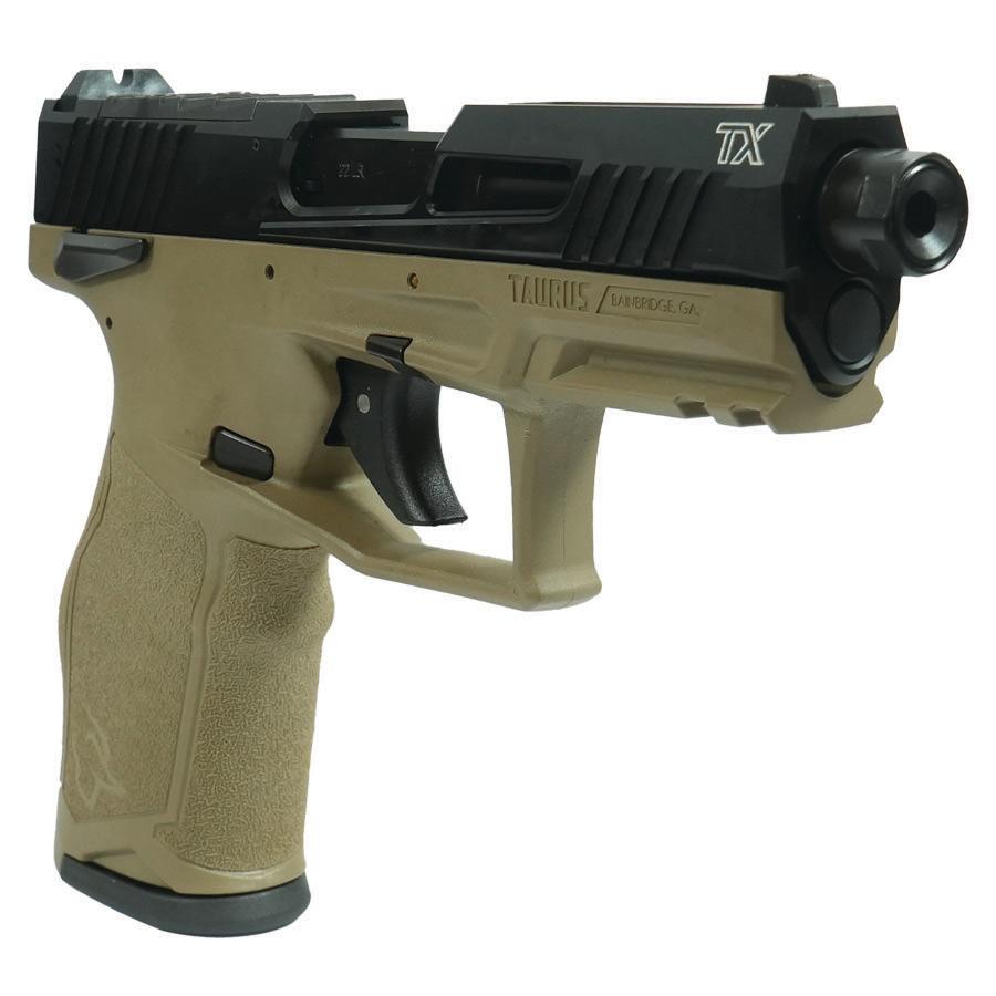 Taurus 2TX22 TORO Handgun .22 LR 10rd Magazines(2) 4.6" Threaded Barrel Black Slide/FDE Frame - Precision Shot Firearms
