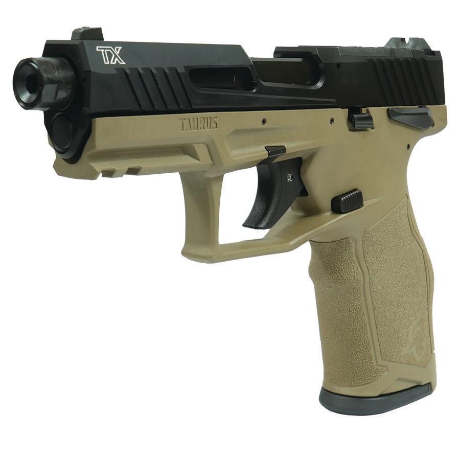 Taurus 2TX22 TORO Handgun .22 LR 10rd Magazines(2) 4.6" Threaded Barrel Black Slide/FDE Frame - Precision Shot Firearms
