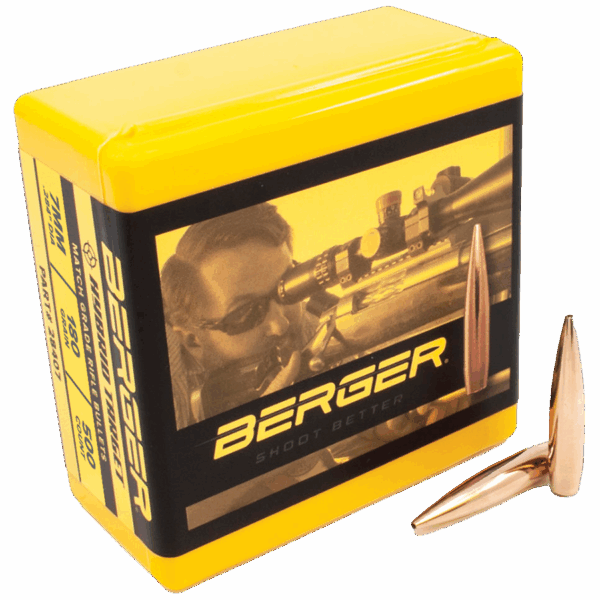 Berger Match Grade Target Bullets 7mm .284" 180 gr HYBRID TARGET 500/ct - Precision Shot Firearms