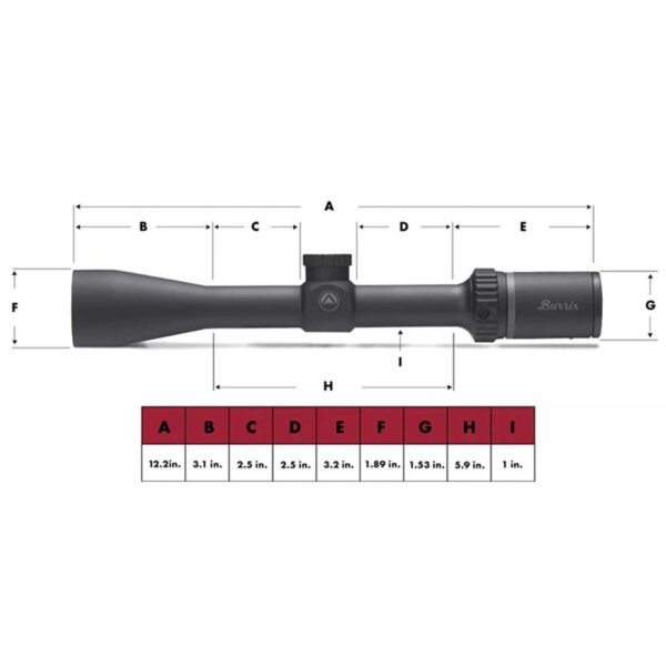 Burris Fullfield E1 Rifle Scope 3-9x40mm 1" SFP Ballistic Plex E1 Non Illum. Matte Black - Precision Shot Firearms