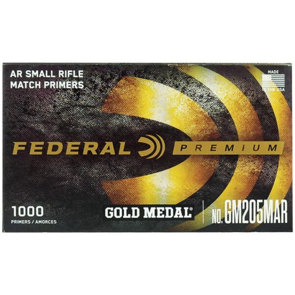 Federal Premium Gold Medal Centerfire Primers AR Small Rifle Match 1000/ct - Precision Shot Firearms
