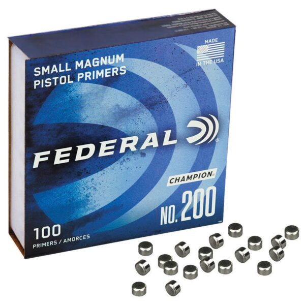 Federal Premium Champion Centerfire Primers Mag Small Pistol 1000/ct - Precision Shot Firearms