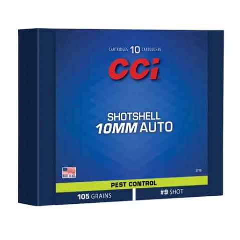 CCI Pest Control Handgun Shotshells 10mm Auto 53gr #9 Shot 890 fps 10/ct - Precision Shot Firearms