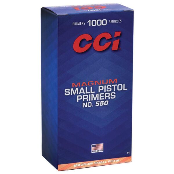 CCI Standard Primers #550 Magnum Small Pistol 1000/ct - Precision Shot Firearms