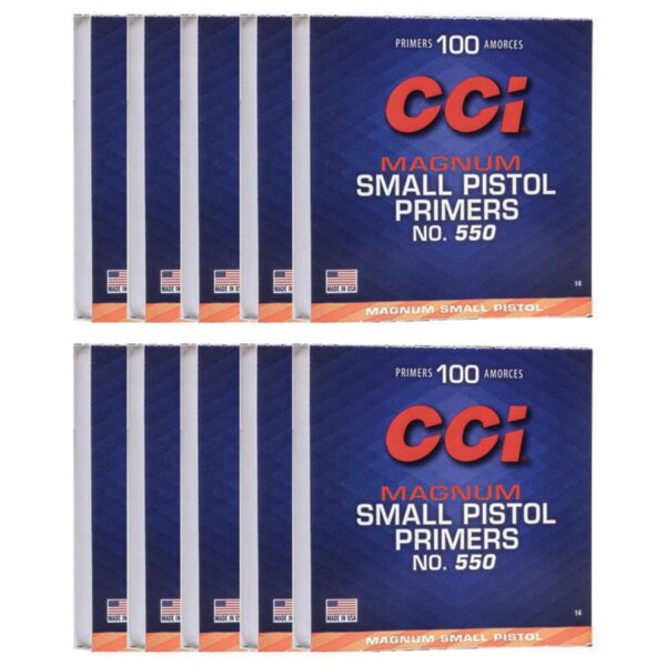 CCI Standard Primers #550 Magnum Small Pistol 1000/ct - Precision Shot Firearms