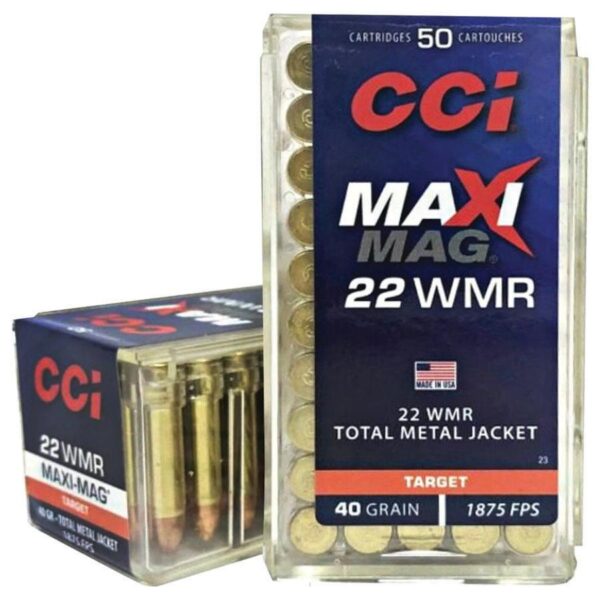 CCI Maxi-Mag Rimfire Ammunition .22 WMR 40 gr. TMJ 1875 fps 50/ct - Precision Shot Firearms