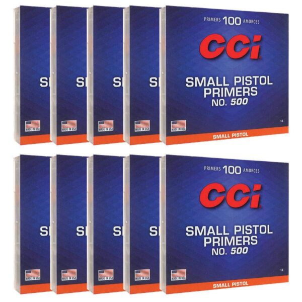 CCI Standard Primers #500 Small Pistol 1000/ct - Precision Shot Firearms