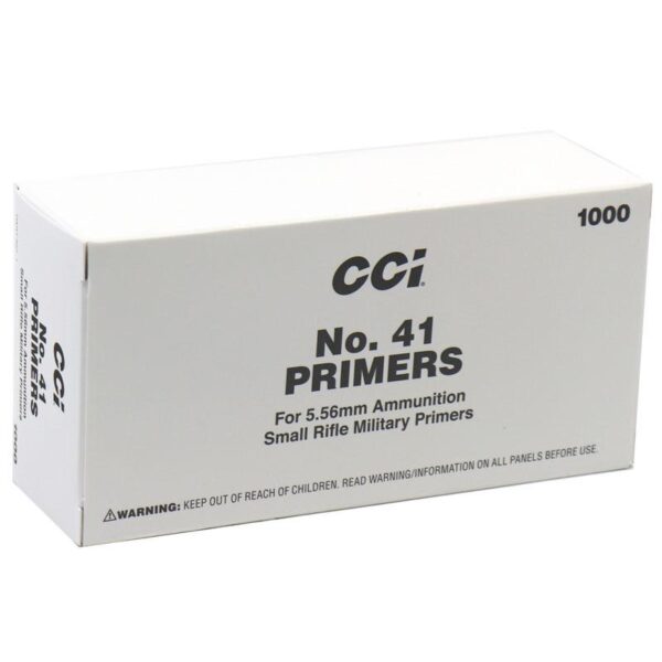 CCI Standard Primers #41 (Small) 5.56mm Military / NATO Sensitivity 1000/ct - Precision Shot Firearms